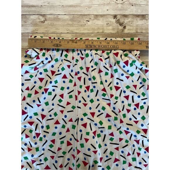 NWT Vintage Catalina Knit Shorts Women’s Large White Multi High Rise Geometric - Picture 5 of 16